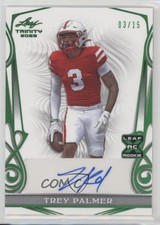 2023 Leaf Trinity White Emerald Spectrum 3/15 Trey Palmer #BA-TP1 Auto 16wc