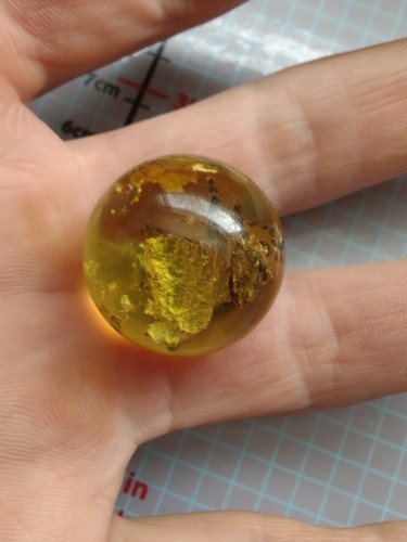 100% Natural Amber Ball Bead Sphere 22.5 mm - Picture 2 of 21