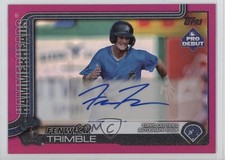 2025 Topps Pro Debut Fuchsia Foil Auto 197/199 Fenwick Trimble #PD-29 Auto 8d2