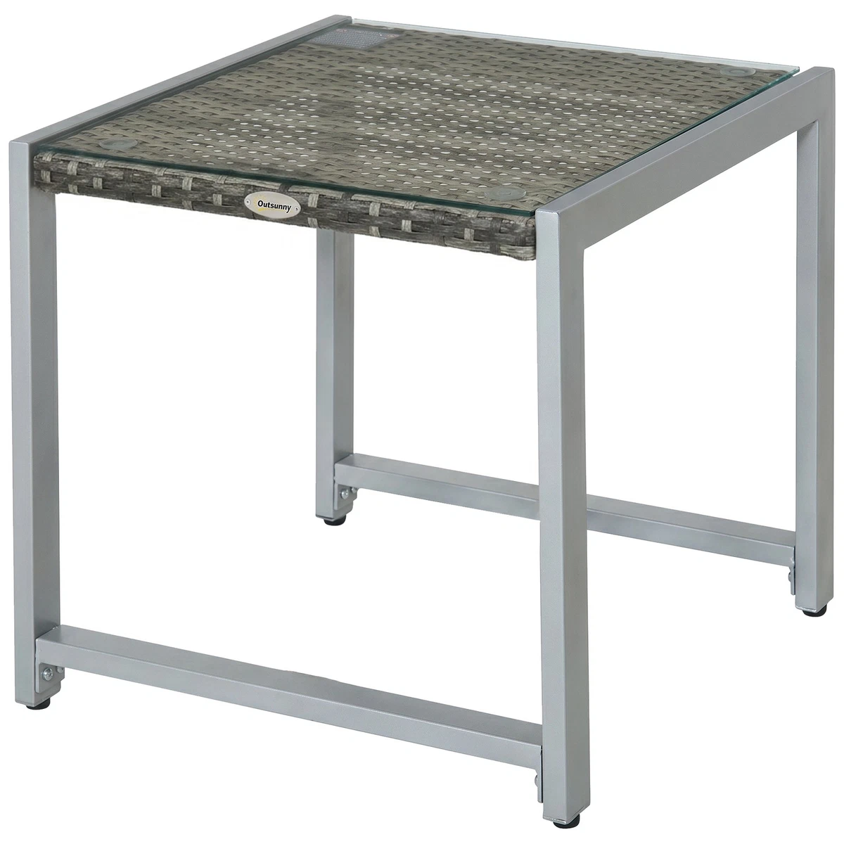 Mesa Lateral Plegable De Madera Para Exteriores, 26x26x28 Cm, Resistente Al Agua, Diseño Hueco, Fácil Limpieza, Ideal Para Patio, Balcón Y Camping