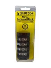 Blue Sea Systems 2604 4-Circuit Marine Terminal Block 65A **New**