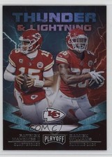 2019 Panini Playoff Thunder and Lightning Patrick Mahomes II Damien Williams 1t3