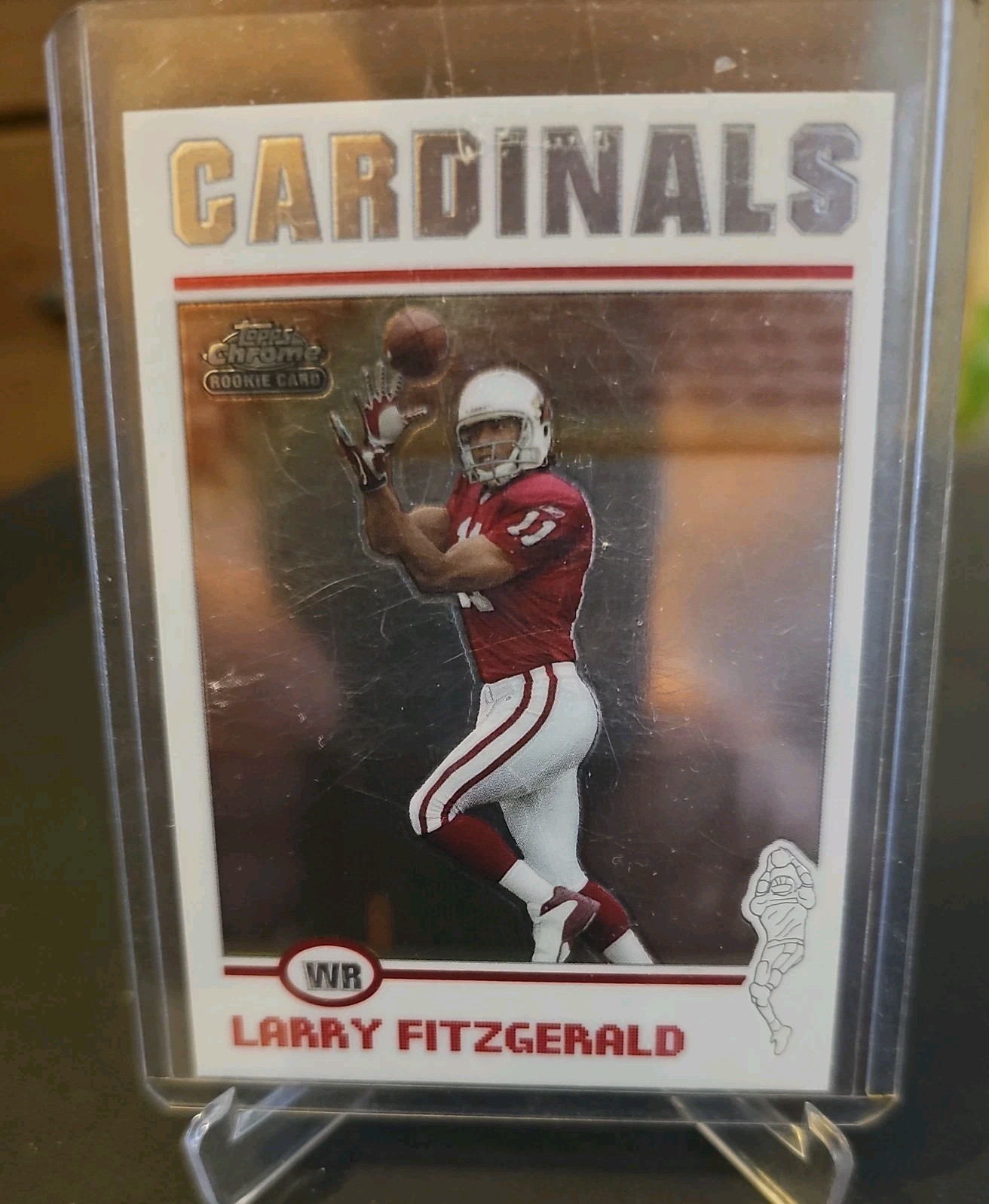 2004 topps chrome larry fitzgerald 215 Rookie Rc Card Football Cardinals