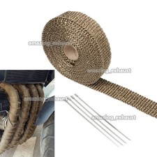 2 X 16ft Exhaust Manifold Header Pipe Heat Insulation Lava Wrap Tape Universal
