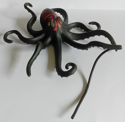 Playmobil Giant Black and Red Octopus from set 4291 Large 9.5" long