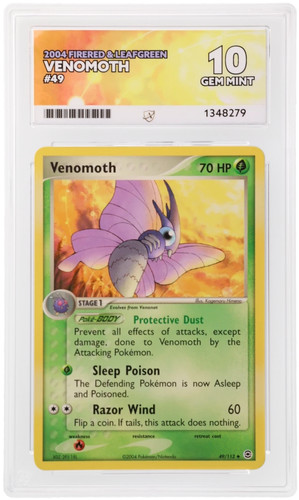 Venomoth graded ACE 10 for sale on eBay