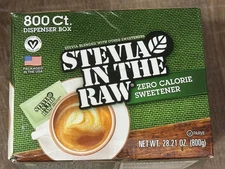 Stevia In The Raw Plant-Based Zero Calorie Sweetener Packets 800 ct