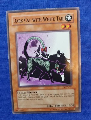 Yu-Gi-Oh Card Dark Cat With White Tail