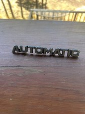 Vintage Opel Rekord Automatic Metal Emblem Original Vintage Opel Rekord Automatic Metal Emblem Original