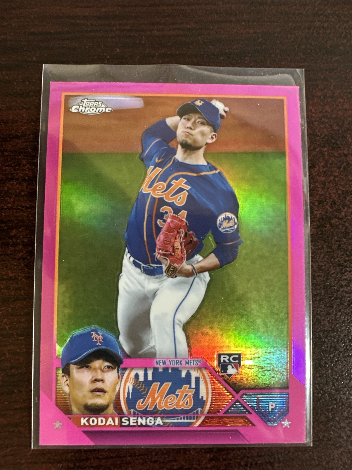 2023 Topps Chrome - Kodai Senga #217 Pink Refractor (RC)