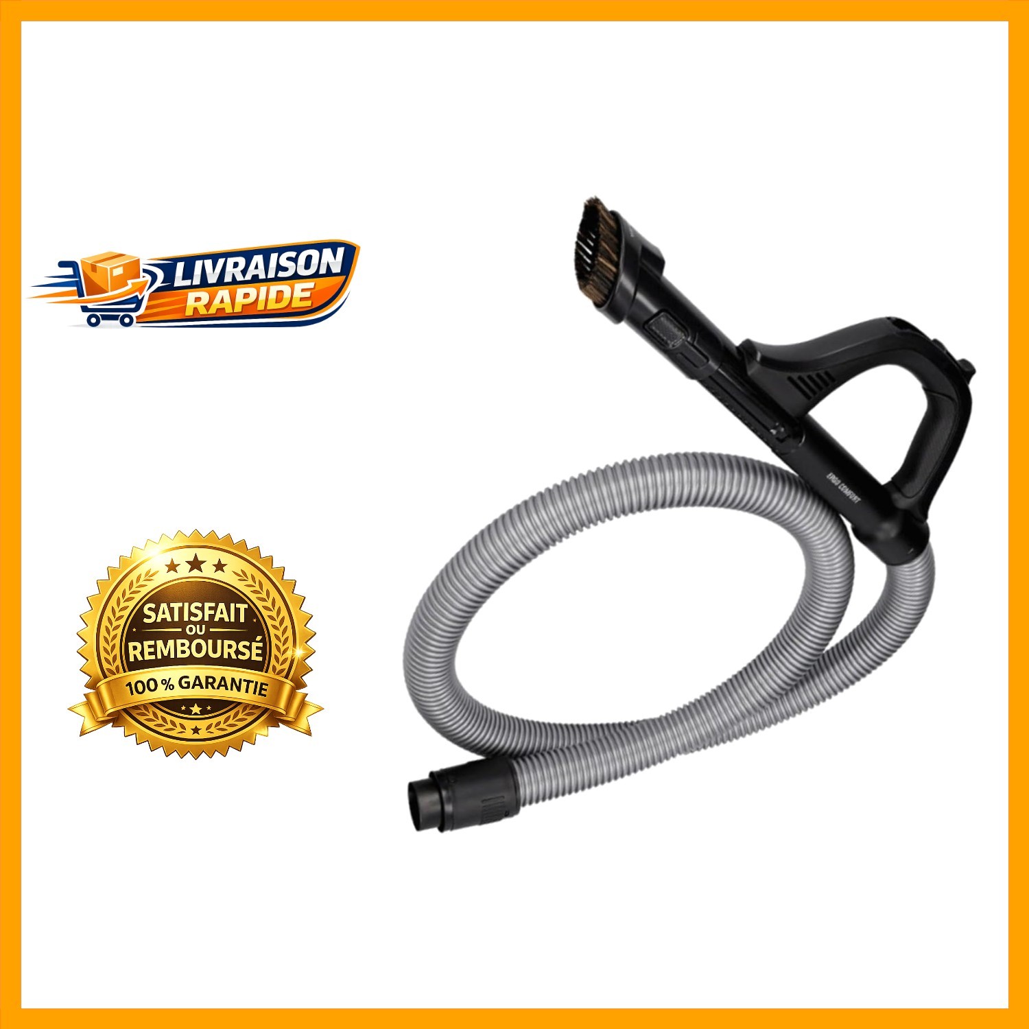 Flexible aspirateur 40mm anti-écrasement 10 bars pour modèle RS-RT3606 noir
