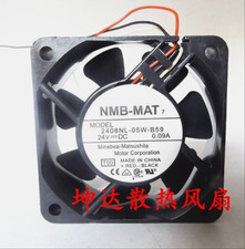 one NMB Fan 2408NL-05W-B59 DC24V 0.09A 6020 6CM 3-wire Inverter Cooling fanamk