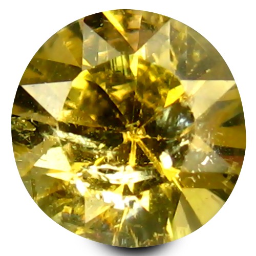 0.39 ct Eye-opening 5 mm Round Shape Un-Heated Yellow Tanzanite Natural Gemstone