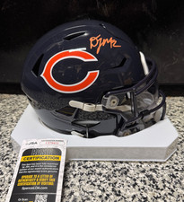 DJ MOORE signed auto CHICAGO BEARS MIDI Football Helmet w/ COA JSA CI79411