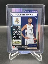 2025-26 Contenders EuroLeague PLAY-IN TICKET HOLO /299 #17 Izan Almansa, Real