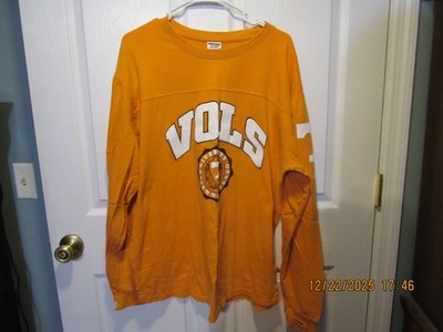 Pressbox Long Sleeve Heavy Shirt Tennessee Volunteers Large L Cotton Top Womens