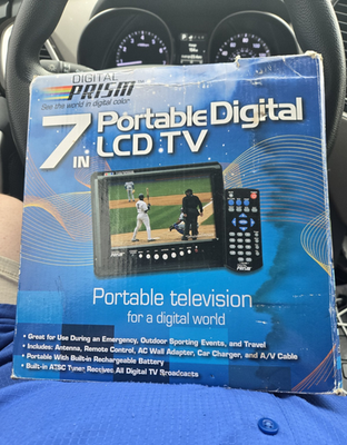 #ad #ad Digital Prism 7quot; Portable LCD TV ATSC 710 ATSC Tuner Remote Battery Black $49.99