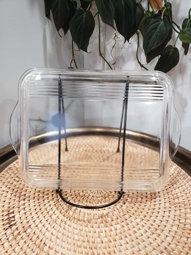 Vintage PYREX 503-C Split Ribbed Glass Refrigerator Dish LID ONLY - Small Flaw