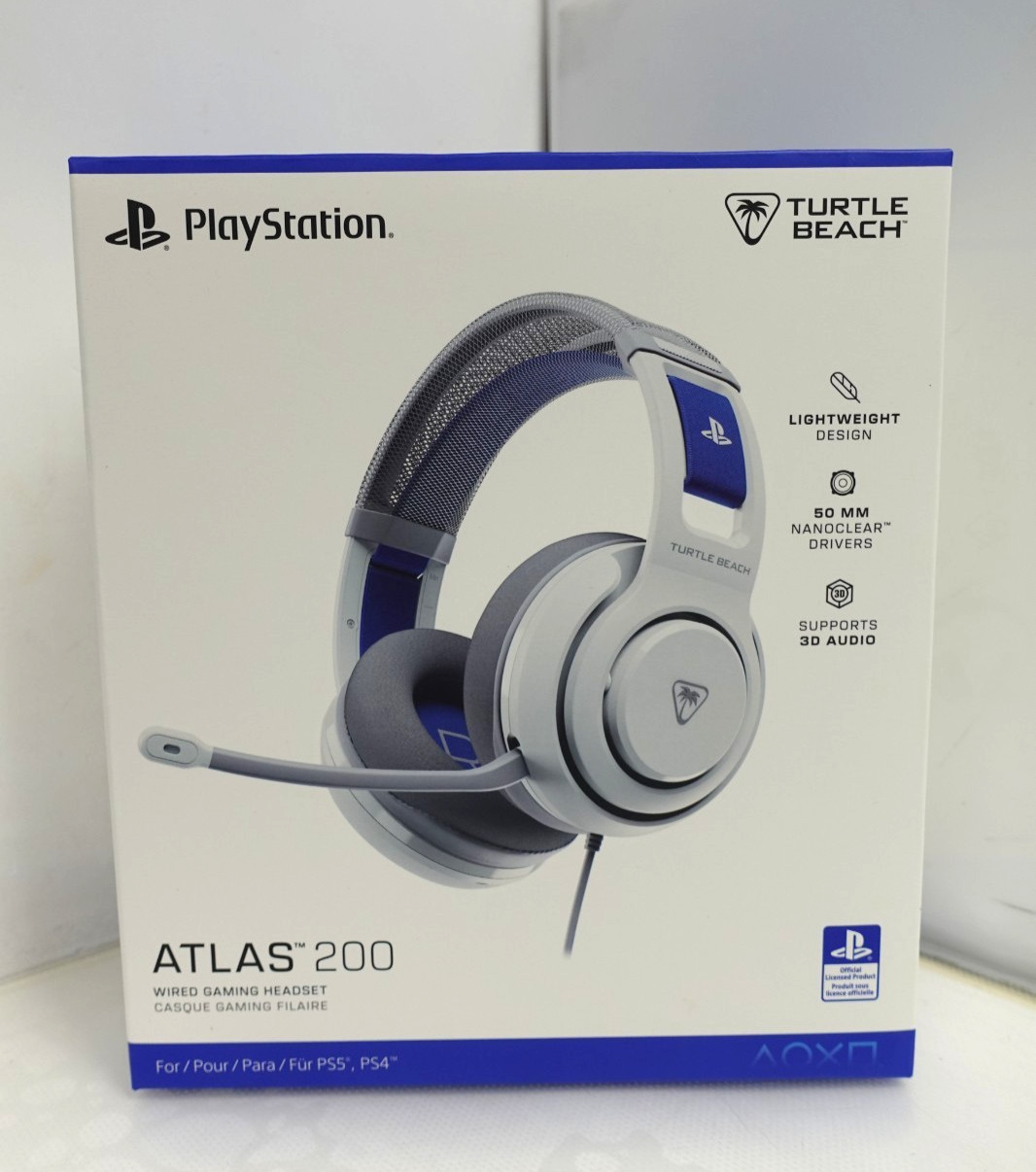 Turtle Beach Atlas 200 White Wired Gaming Headset for Sony P