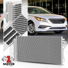 Aluminum Parallel Flow AC A/C Condenser for 11-16 Sonata/Optima 2.4L Hybrid 3983