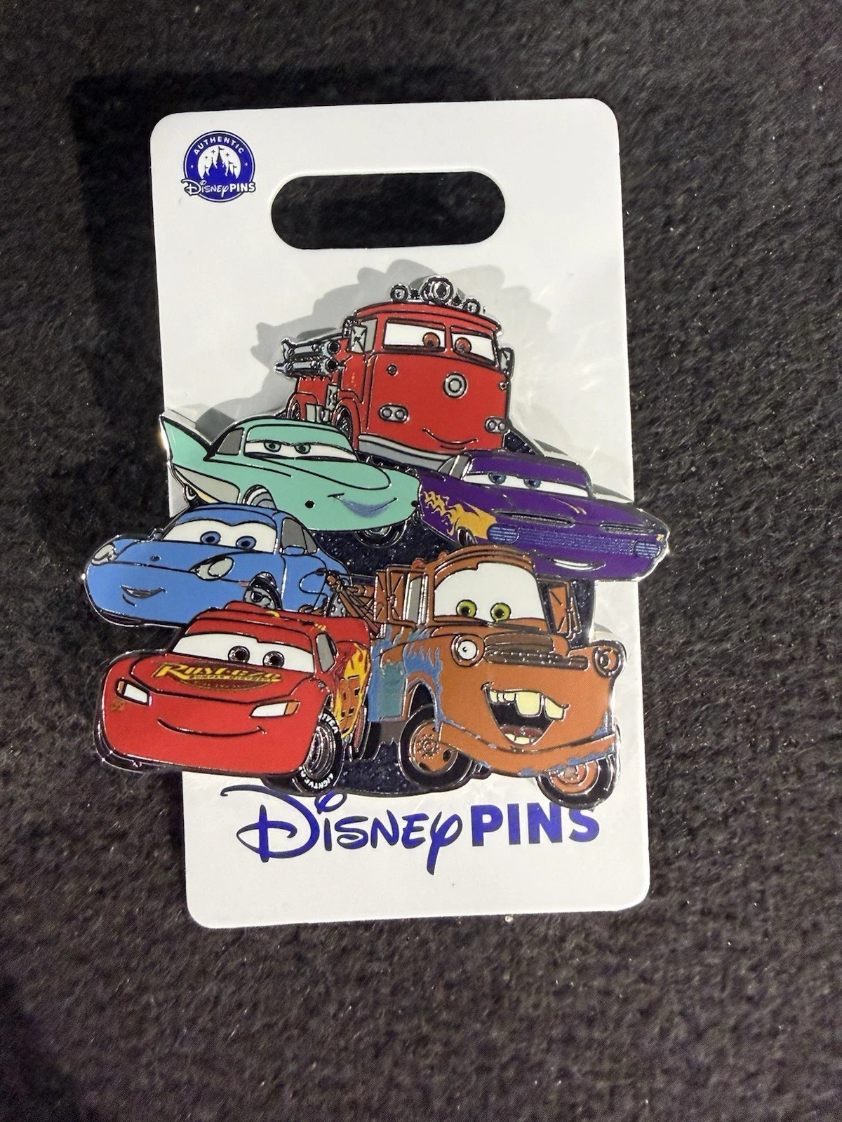 Disney Parks Trading Pin Pixar Cars Cluster Lightning McQueen Tow Mater 2026 NWT