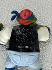 Vintage 1991 TMNT Rock N Rollin Leonardo Figure Playmates Mirage Turtle Loose