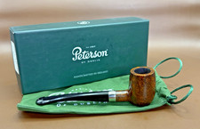 NOS Unsmoked Peterson Dublin Speciality Nickel Mounted Barrel P Lip Briar Pipe