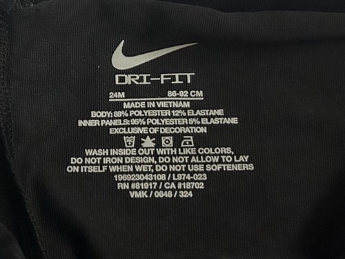 New Nike Skirt/Skort White Nike Swoosh Dri-Fit size 24M made in Vietnam Toddler - Picture 4 of 19