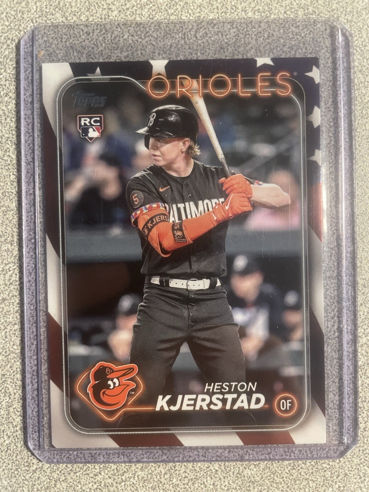2024 Topps #394 Heston Kjerstad RC Independence Day 42/76 Orioles