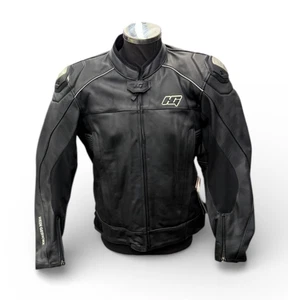 Hein Gericke PSX-Race Sports Leather Motorcycle Motorbike Jacket - Black