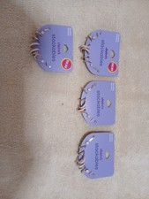 Bulk Lot Of 4 Pairs Claire's Gold Tone And White Enamel Stackables Earring Set