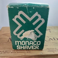 Vintage Monaco Riviera Wind Up Travel Shaver Made in Monaco w/ Box Case Papers