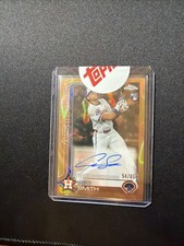 2025 Topps Chrome Update Cam Smith Gold/Orange Lava Lamp Rookie Auto /85 Astros
