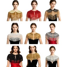 Women Cloak Vintage Short Capelet Rave Shawl Fashion Cover Up Wraps Trendy Soft