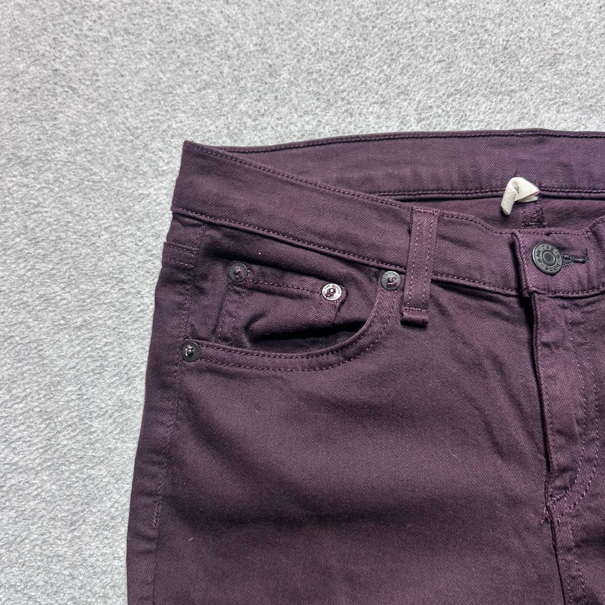 Rag & Bone Jeans Womens 25 Skinny Leg Burgundy Wine Wash Low Rise 