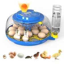 18 Egg Incubators with Automatic Eggs Turning and Humidity Control Temperatur...