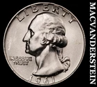 1961-D Silver Washington Quarter-Choice Gem BU Lustrous No Reserve #i6681