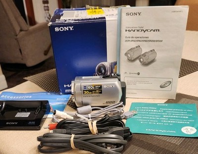 Sony Handycam DCR-SR42 Camcorder 30GB HDD 40x Opt Zoom- Charging Dock And Extras