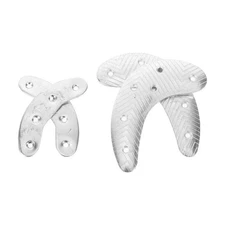  2 Pairs Heel Taps - Anti-Wear Metal Heel Plates Repair Iron Taps For Shoe -