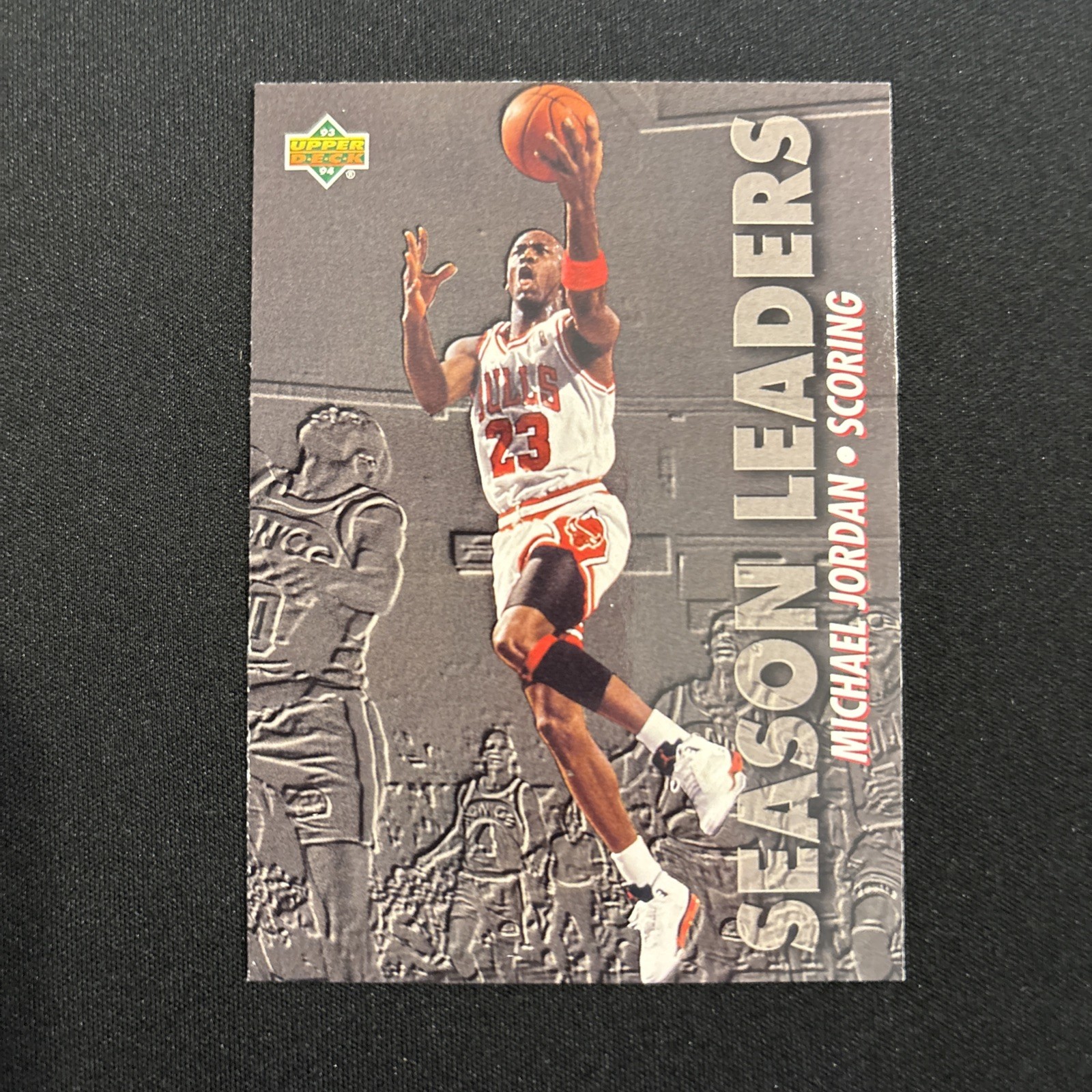 Upper Deck 93-94 Season Leaders Scoring Michael Jordan #166 Chicago Bulls HOF