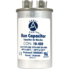 Appli Parts Run Capacitor for ac 10 Mfd uF (microfarads) 370 VAC or 450 VAC CBB6