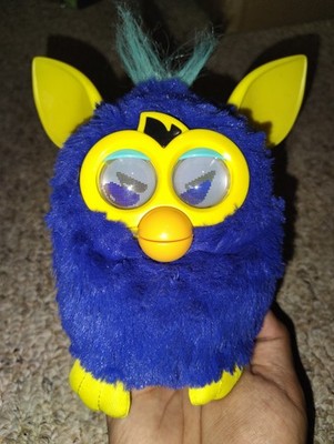 2012 Furby Starry Night Blue Yellow Boom Interactive Hasbro Toy Working Great