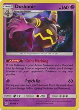 Dusknoir 85/236 Holo Rare Cosmic Eclipse Pokemon Holo Lightly Played