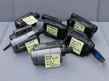 Lot of Six Sony Handheld Video Camcorders - For Parts/Repair - Read Post-Its