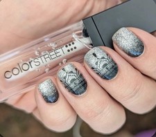 Color Street Nail Polish Strips~Henna Harmony~Clear Overlay 4 Finger Accent