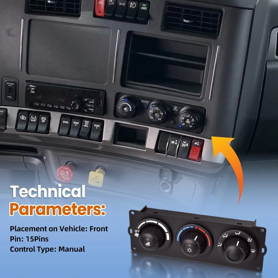 HVAC A/C Heater Climate Control Module F21-1013-21-000 For Kenworth Paccar 06-23 - Image 2 of 4