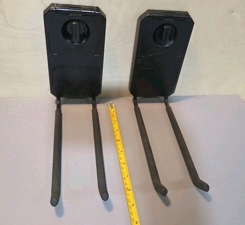 Milwaukee PACKOUT 9" Straight Utility Hook Heavy-Duty Storage (2 pack black)