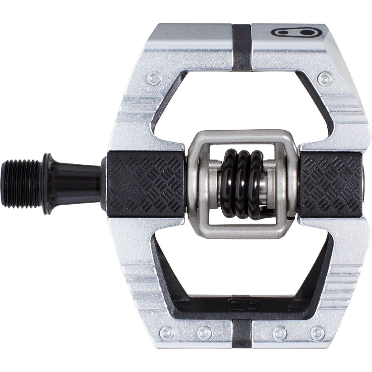 Педали Crank Brothers Mallet E LS из лимитированной коллекции Editon Silver с высоким уровнем полировки