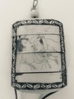 Antique Japanese Signed Shunga Inro Netsuke Erotic Scene Bird Landscape w/ Box — photo 5