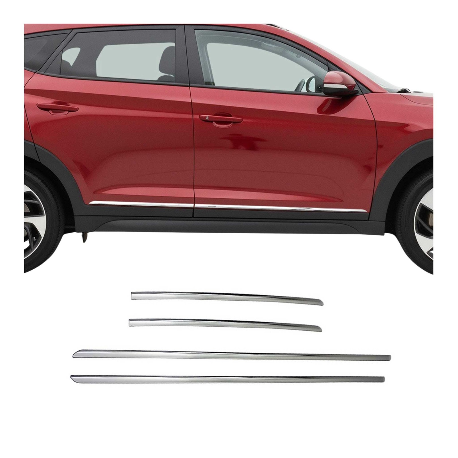 Baguette de porte Hyundai Tucson 2015 en acier inox élégant pour sublimer votre SUV